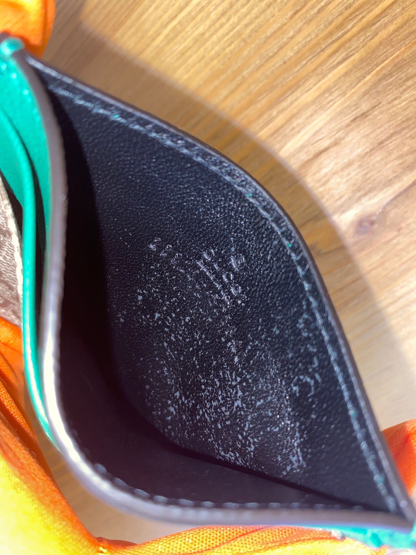 Portacarte Gucci in pelle monogram verde