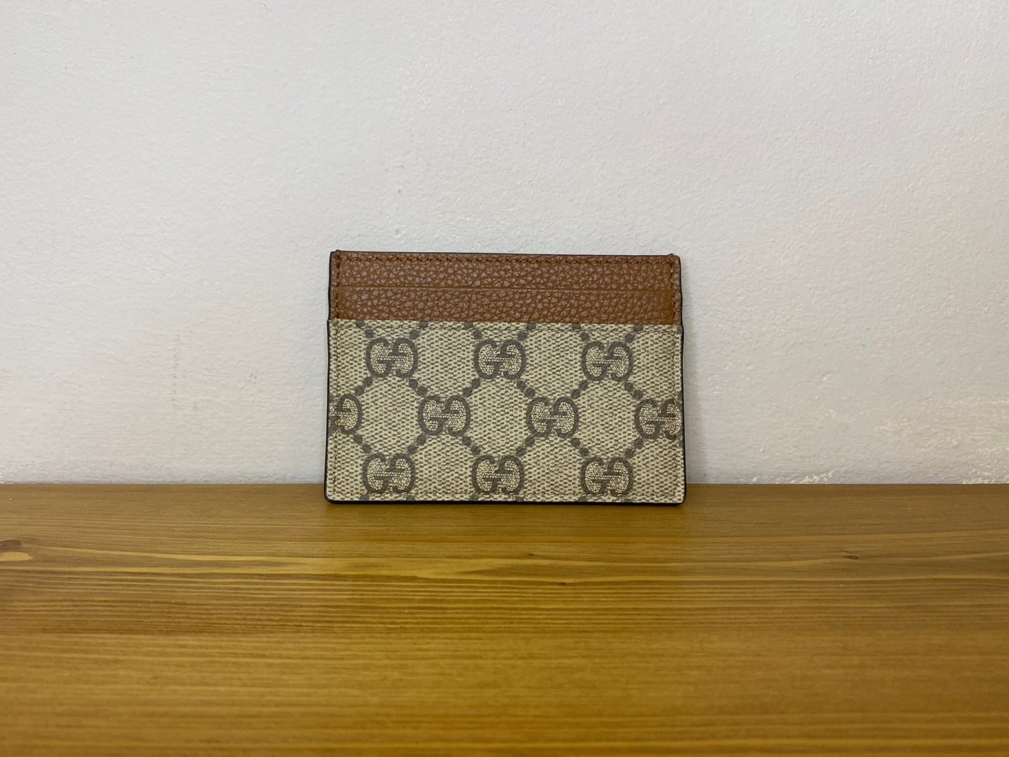 Portacarte Gucci in pelle Tabacco