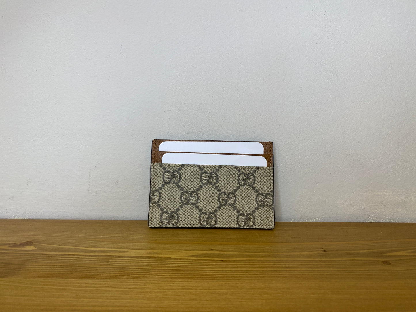 Portacarte Gucci in pelle Tabacco