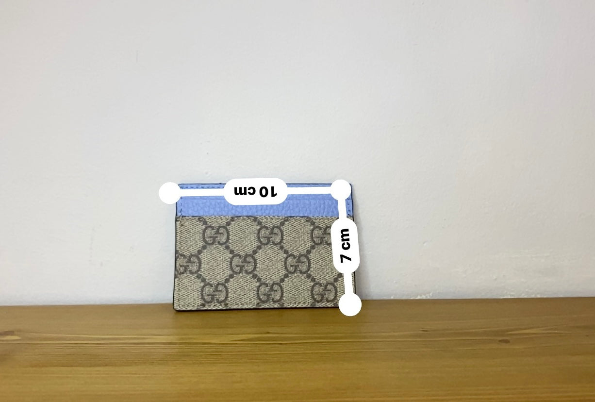 Portacarte Gucci in pelle Azzurro