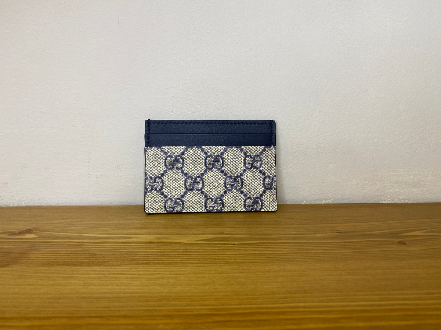 Portacarte Gucci in pelle blu