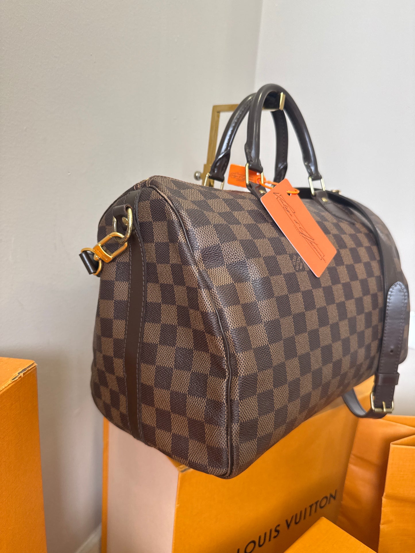 Louis Vuitton Speedy 35 Bandouliere Damier