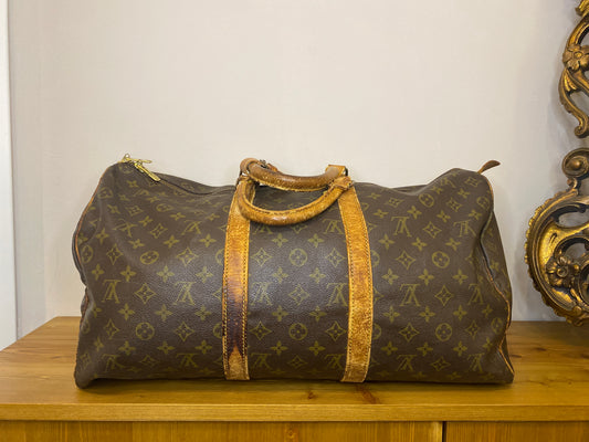 Borsone da viaggio Louis Vuitton Keepall 50 Monogram