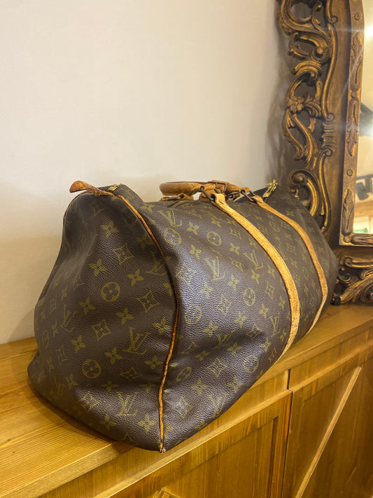 Borsone da viaggio Louis Vuitton Keepall 50 Monogram