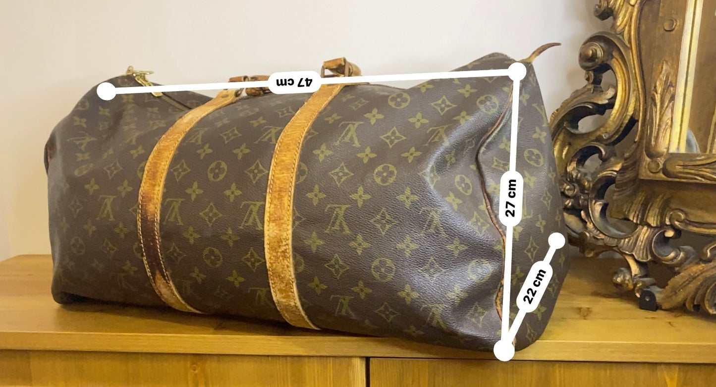 Borsone da viaggio Louis Vuitton Keepall 50 Monogram