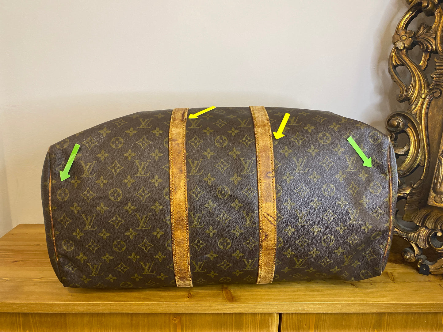Borsone da viaggio Louis Vuitton Keepall 50 Monogram