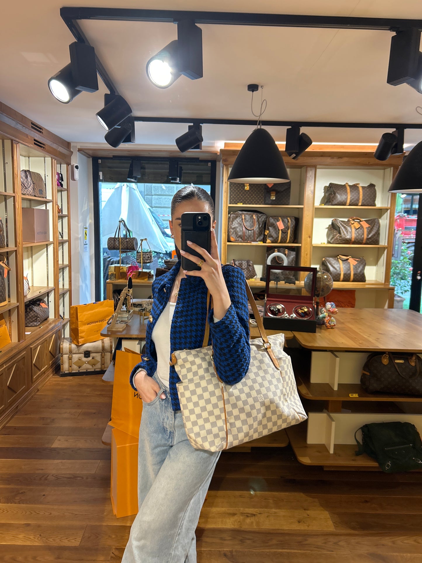 Borsa Louis Vuitton Totally Damier Azur