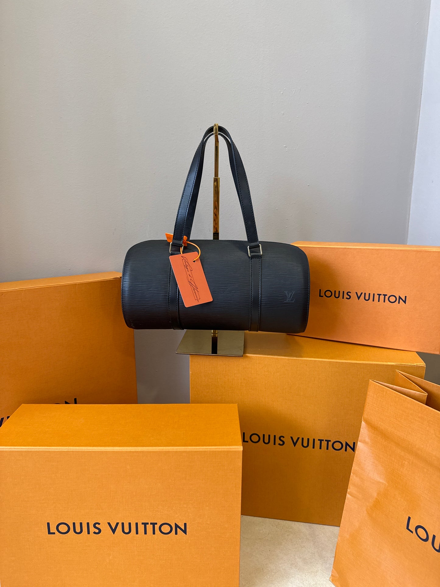 Louis Vuitton Soufflot Epi Balck
