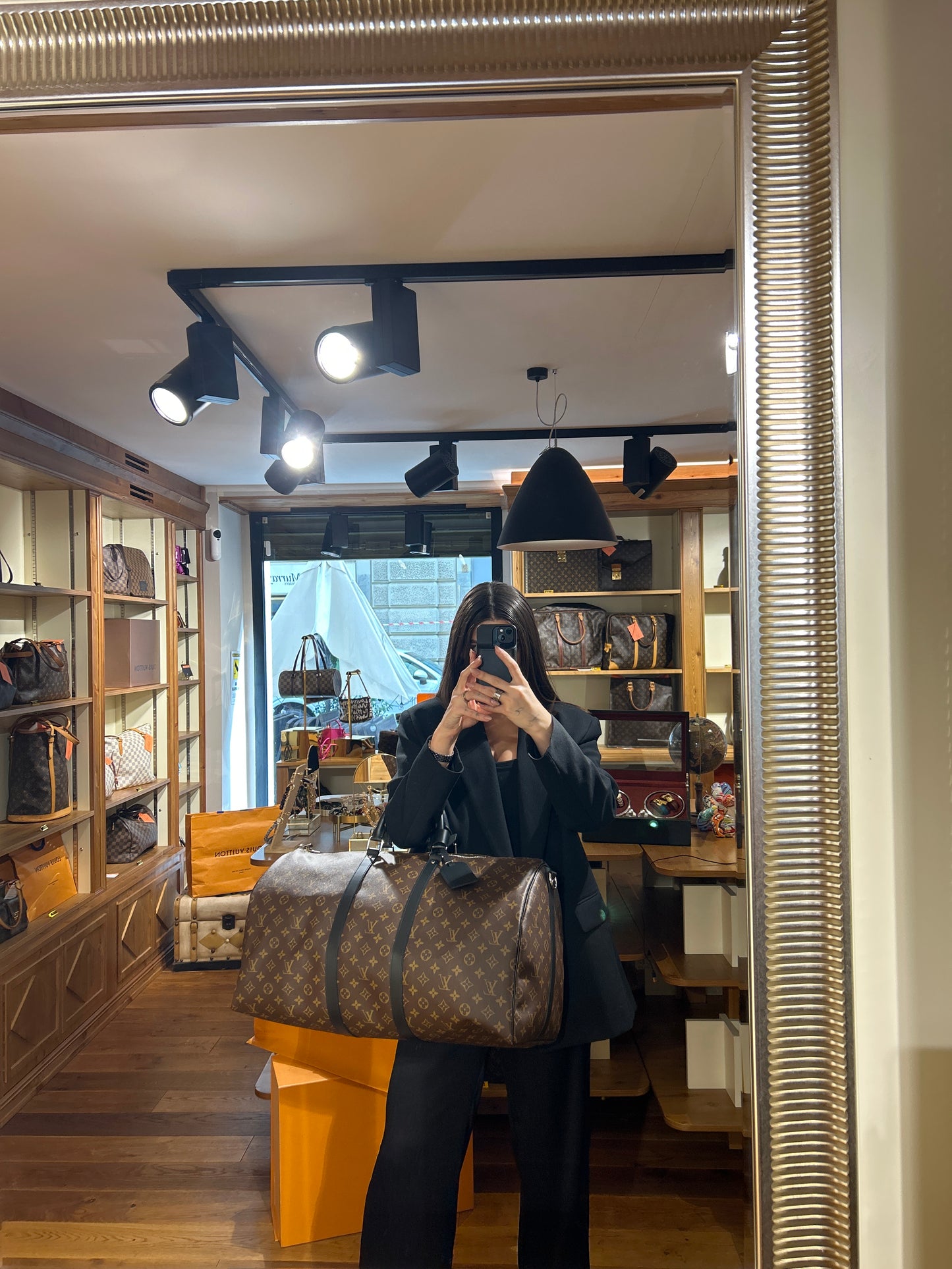 Borsone da viaggio Louis Vuitton Keepall Bandouliere 55