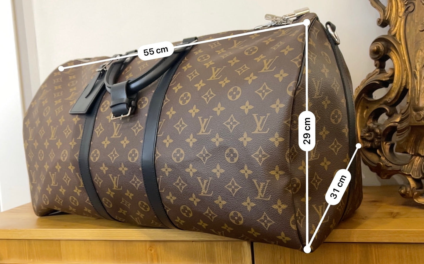Borsone da viaggio Louis Vuitton Keepall Bandouliere 55