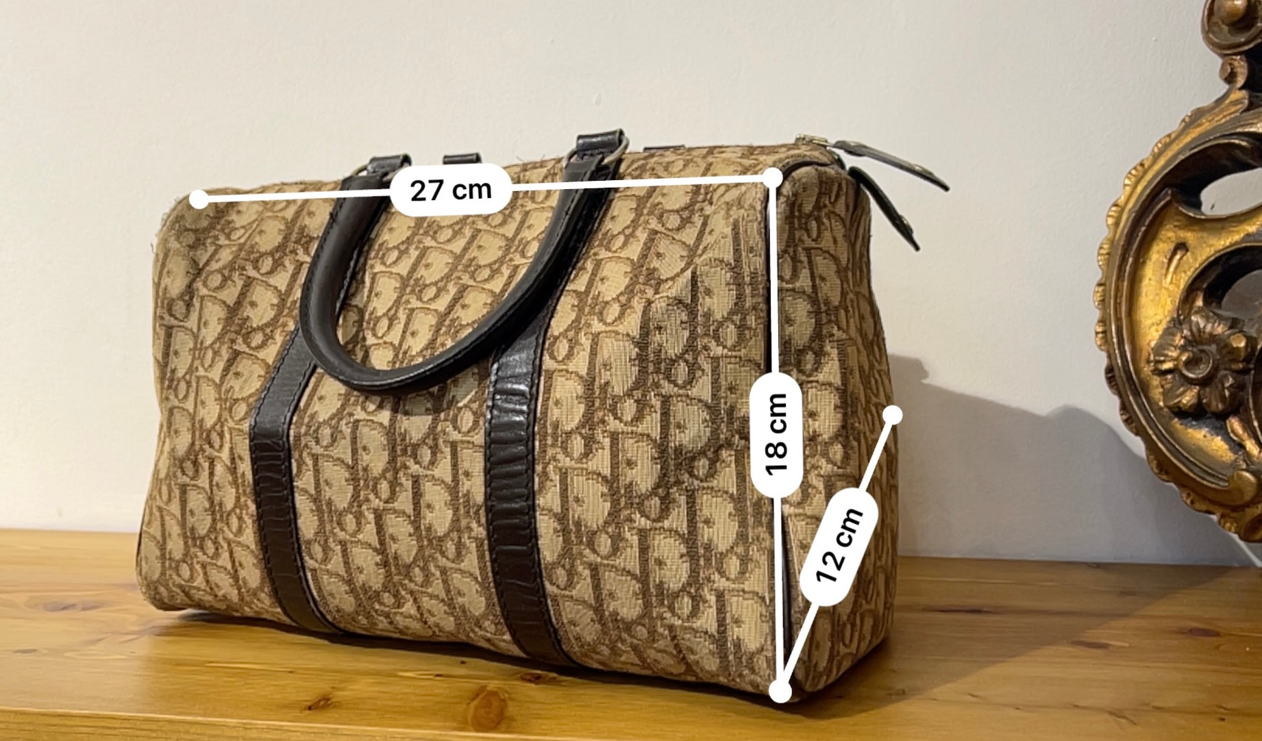 Bauletto in tela Dior