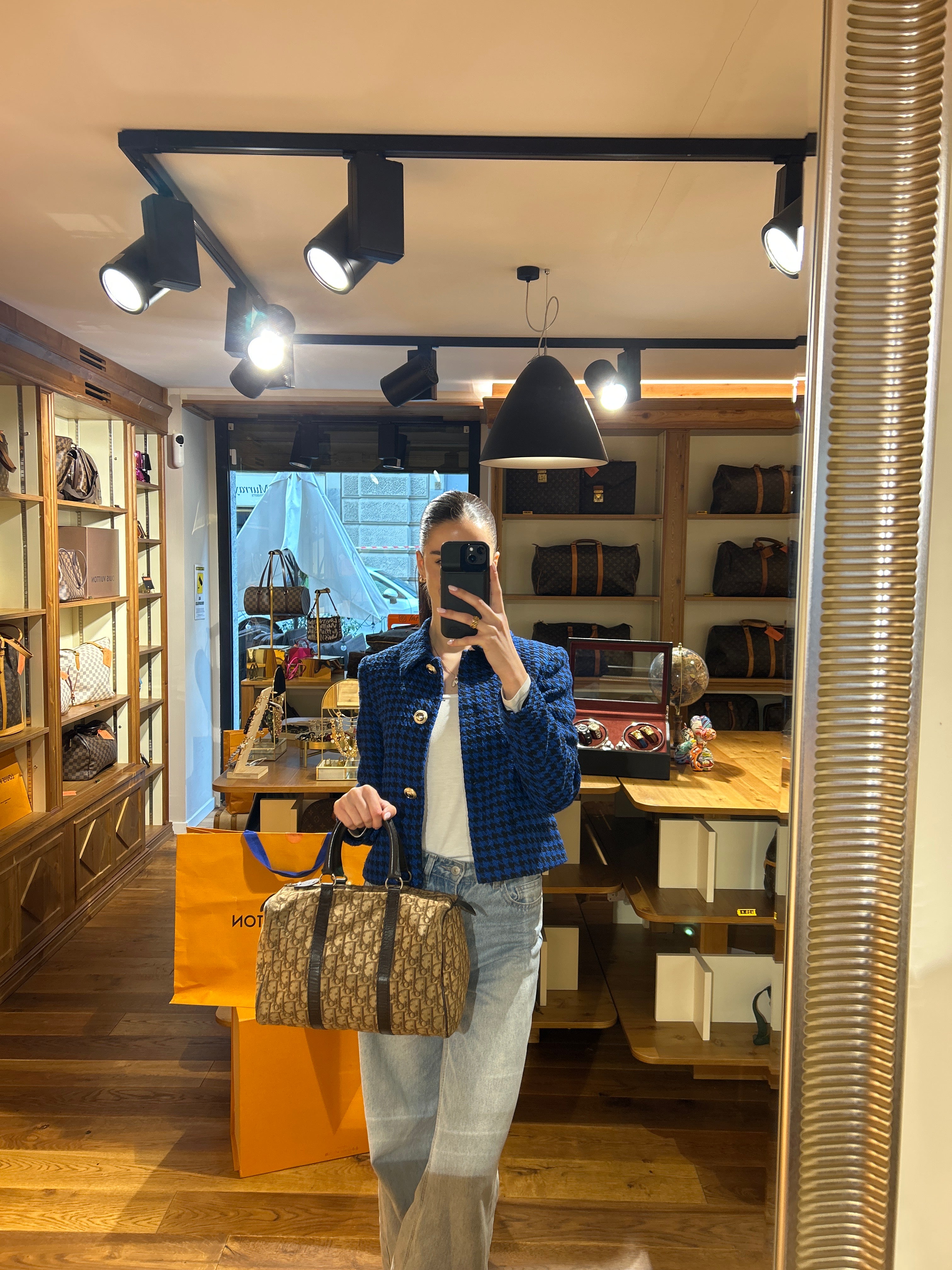 Bauletto in tela Dior