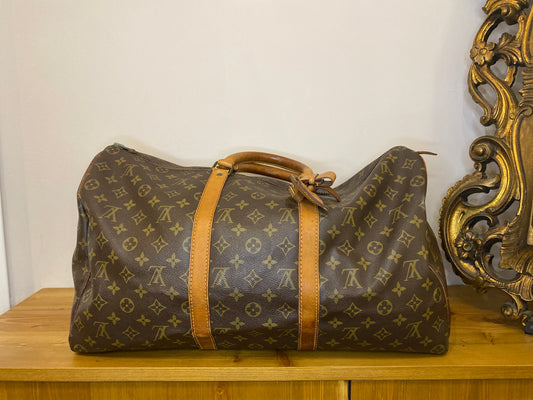 Borsone da viaggio Louis Vuitton Keepall 50 Monogram