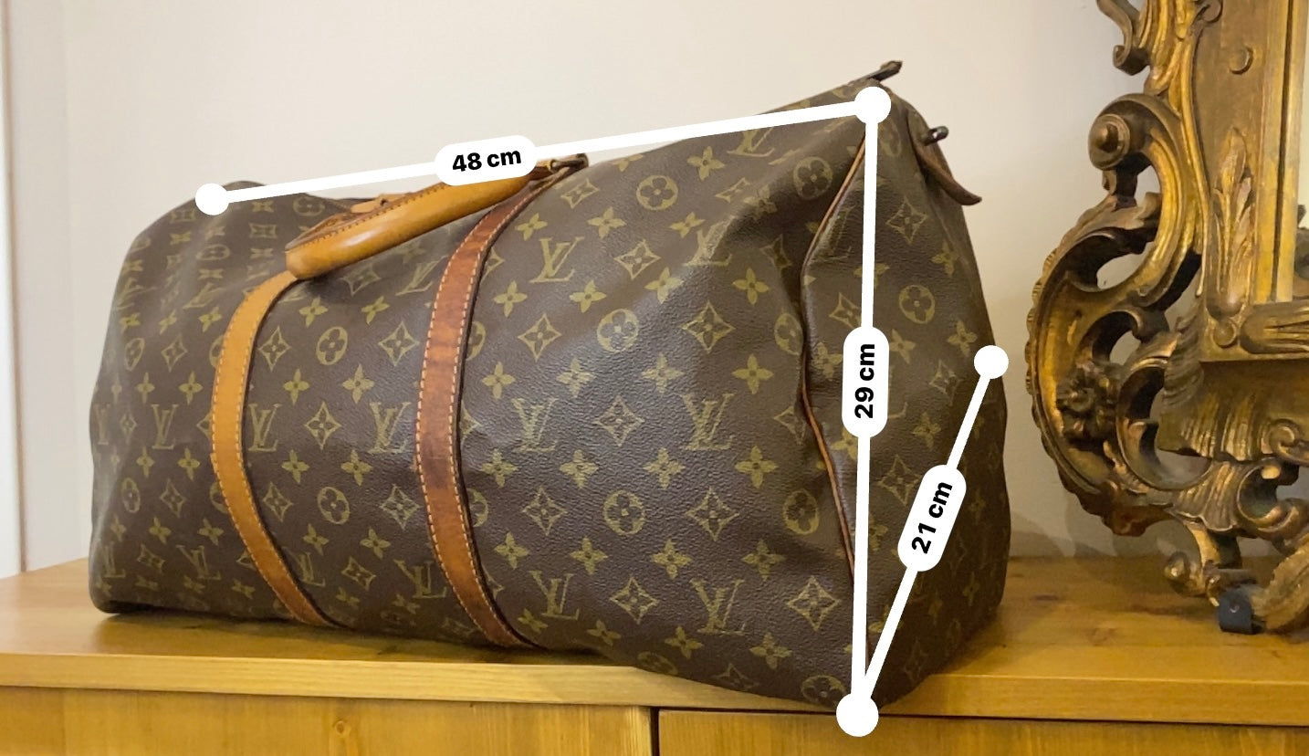 Borsone da viaggio Louis Vuitton Keepall 50 Monogram