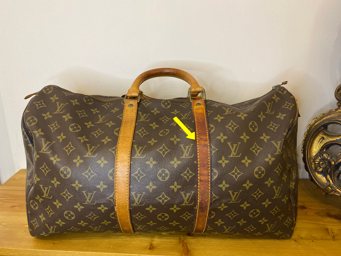 Borsone da viaggio Louis Vuitton Keepall 50 Monogram