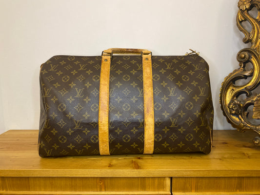 Borsone da viaggio Louis Vuitton Keepall 45 Monogram