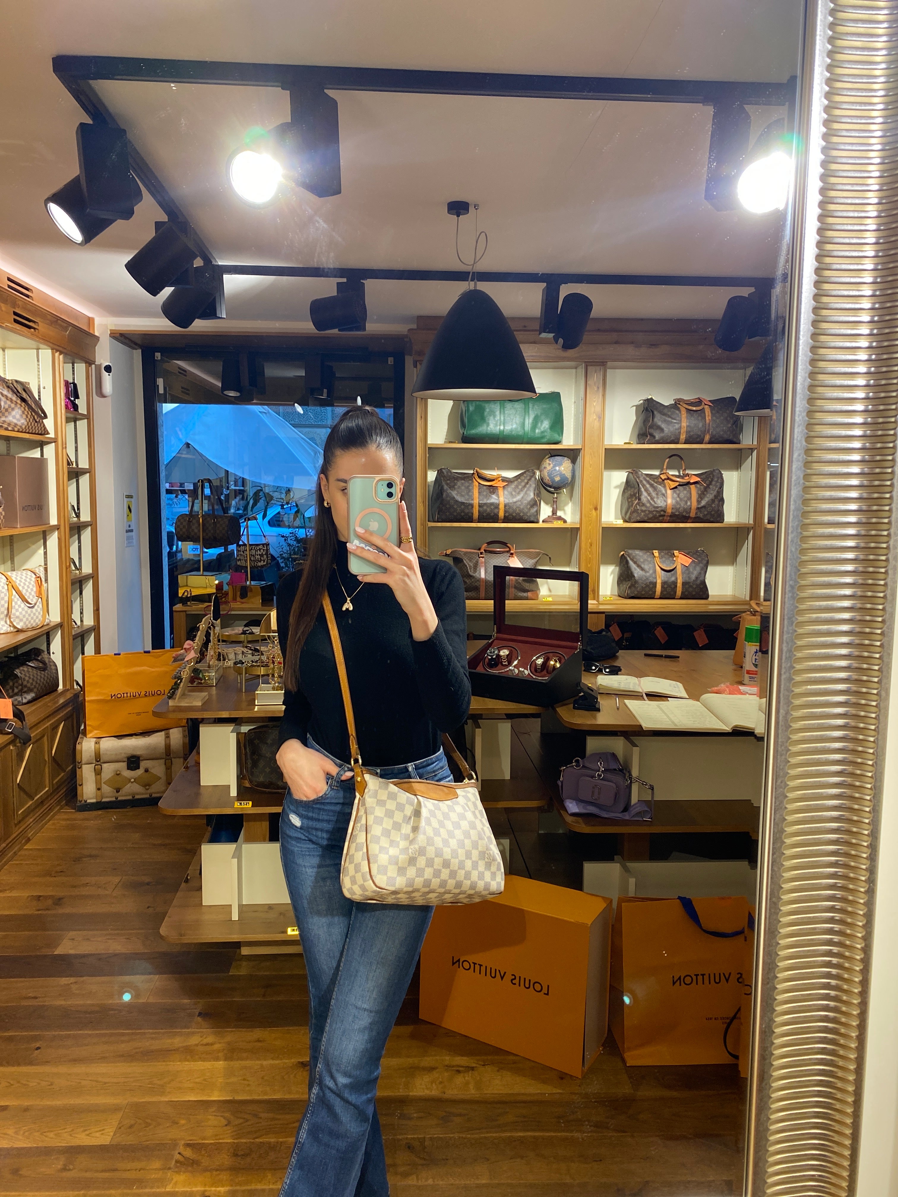 Borsa Louis Vuitton Damier Azur Siracusa