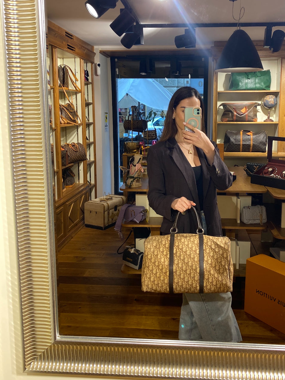 Bauletto in tela Dior