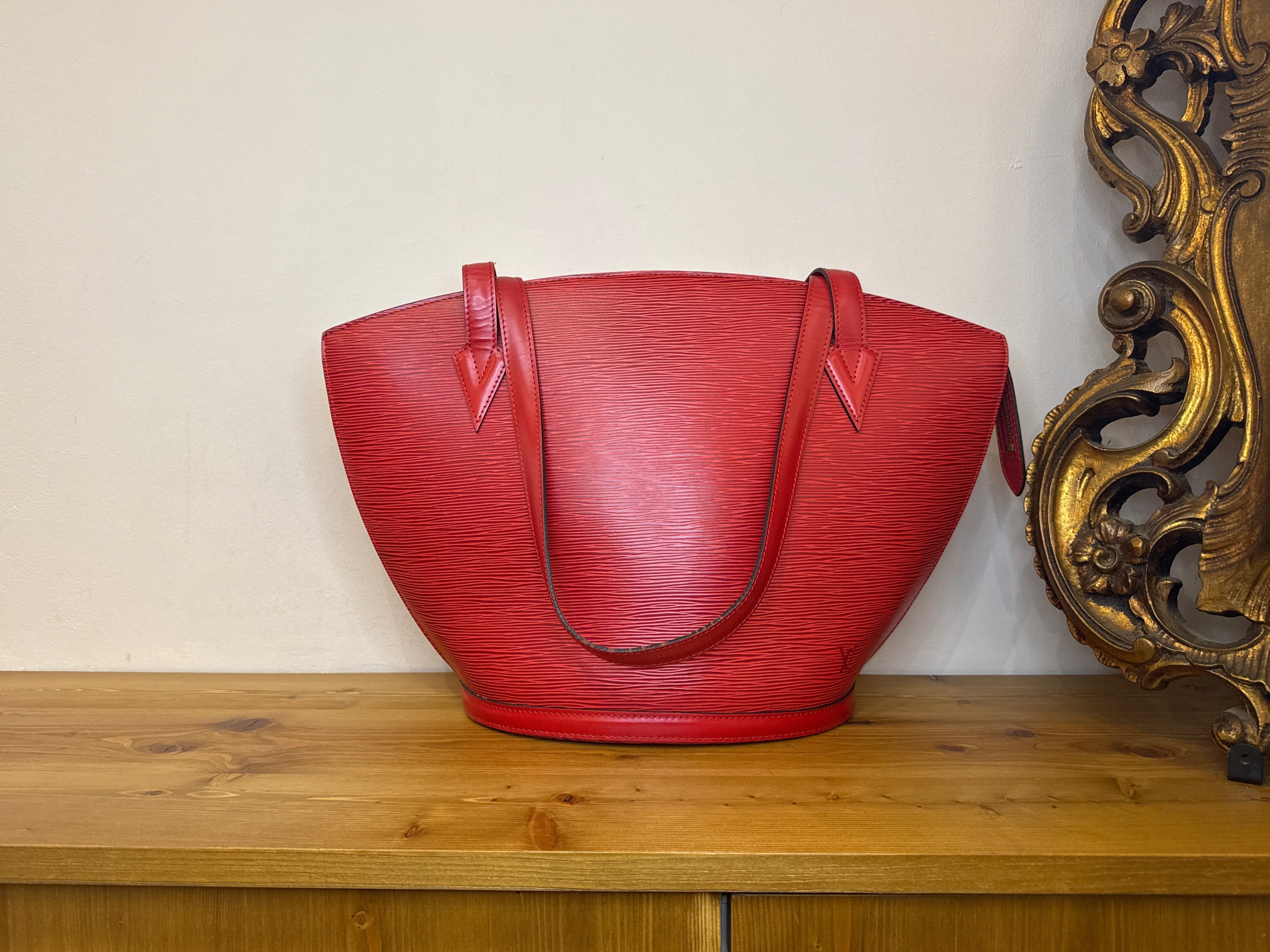 Louis Vuitton Epi Saint Red