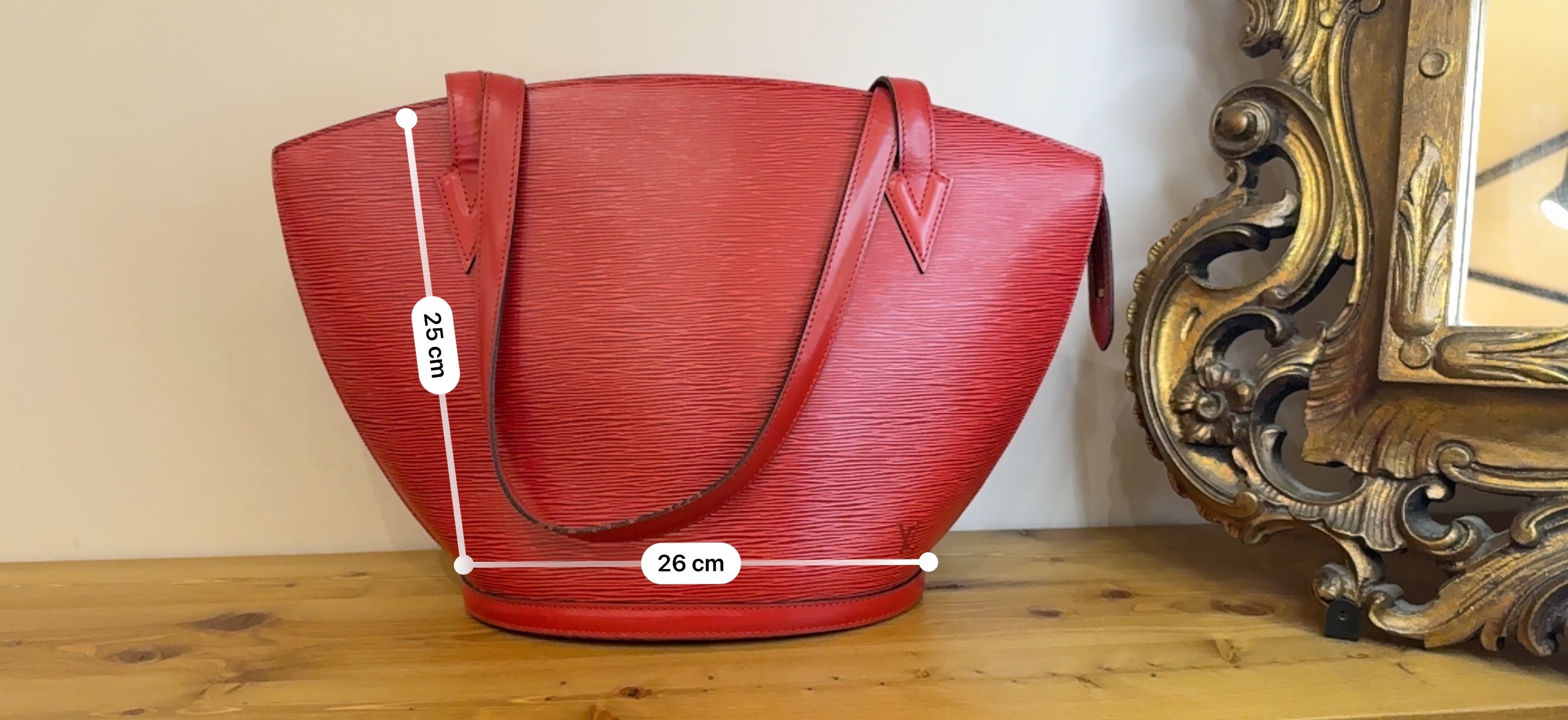 Louis Vuitton Epi Saint Red