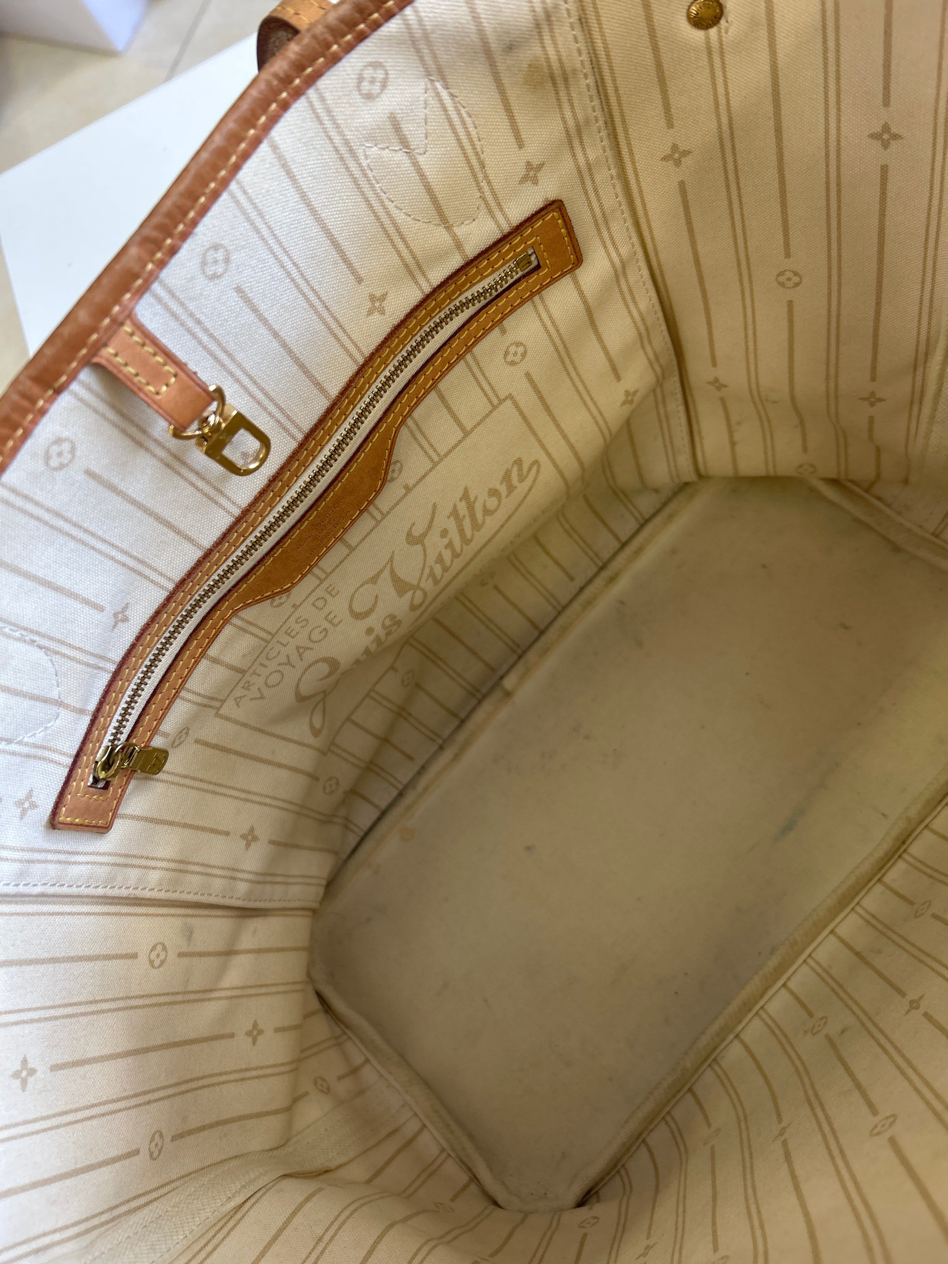 Louis Vuitton Neverfull MM Damier Azur