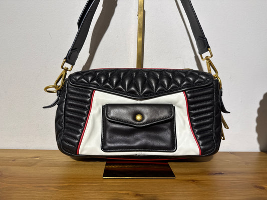 Miu Miu Matelasse Biker Clutch