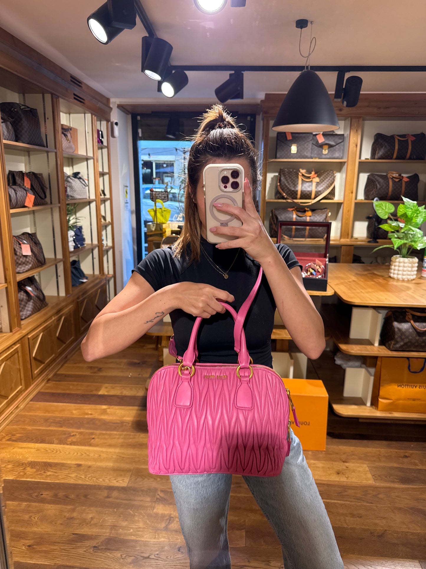 Miu Miu Matelasse Pink