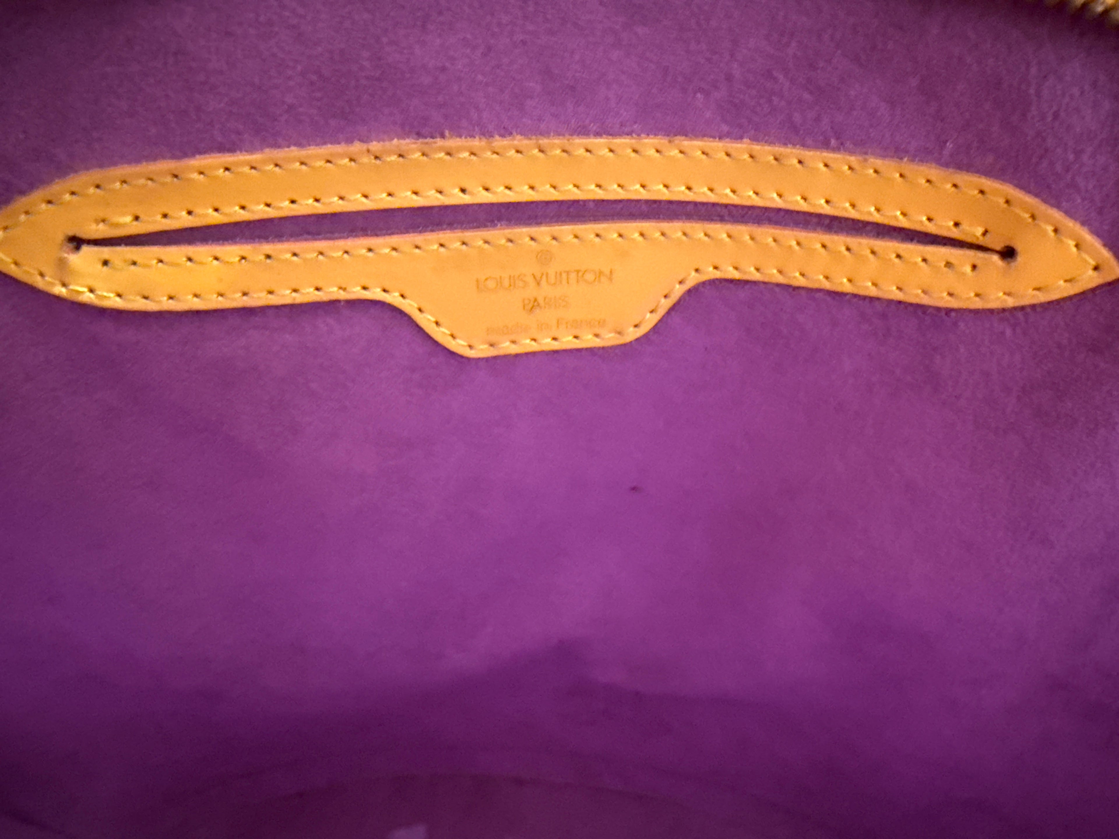 Louis Vuitton Epi Saint Jacques Handbag Yellow