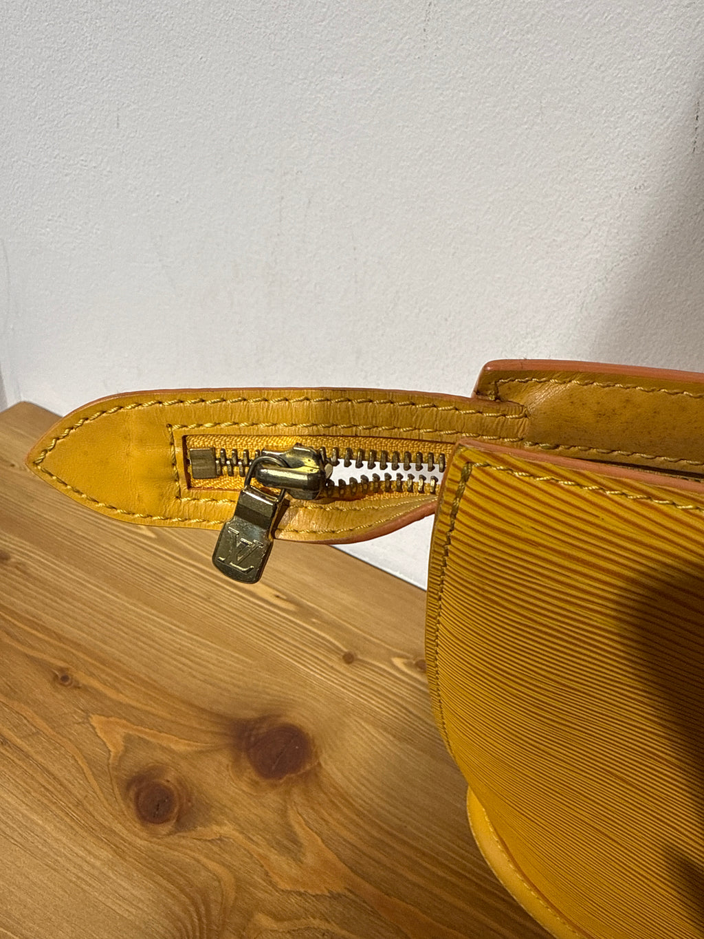 Louis Vuitton Epi Saint Jacques Handbag Yellow