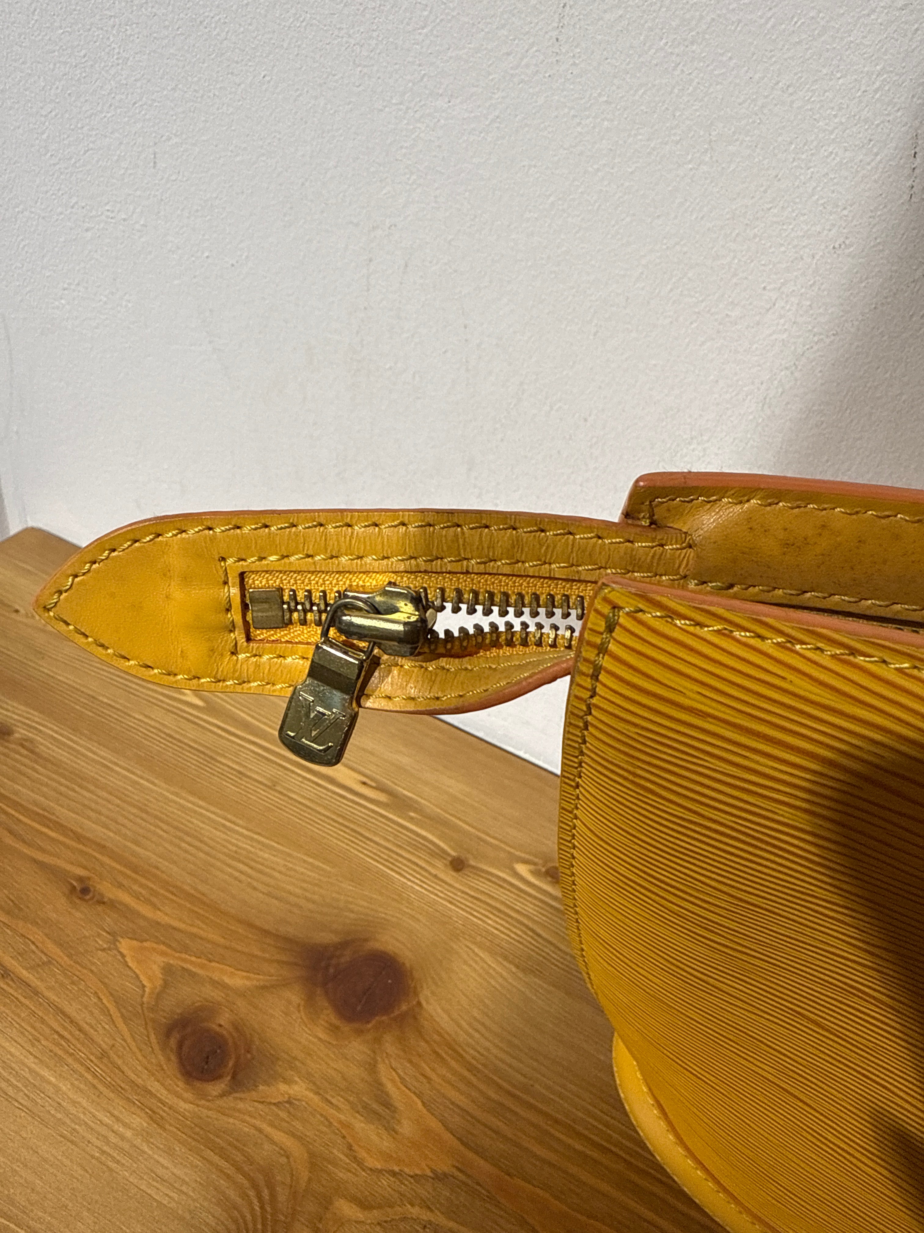 Louis Vuitton Epi Saint Jacques Handbag Yellow