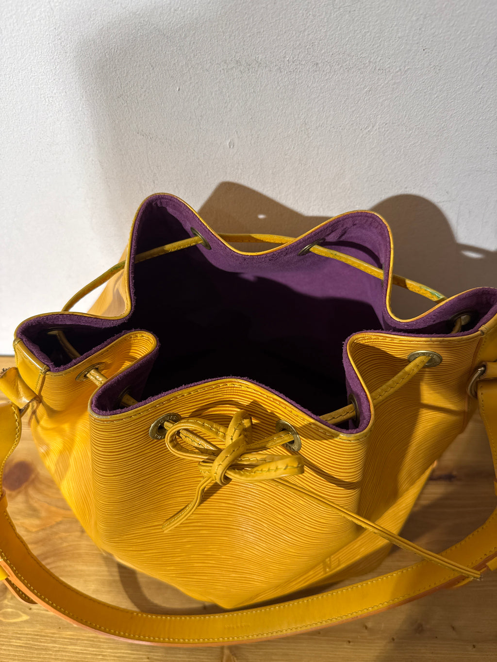 Louis Vuitton Epi Petit Noe Yellow