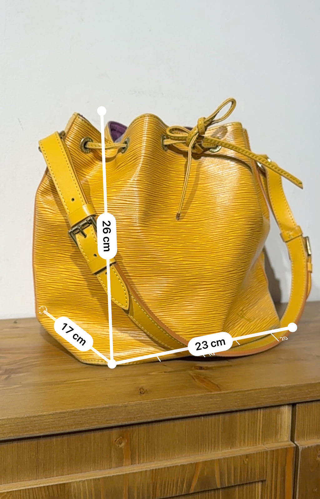 Louis Vuitton Epi Petit Noe Yellow