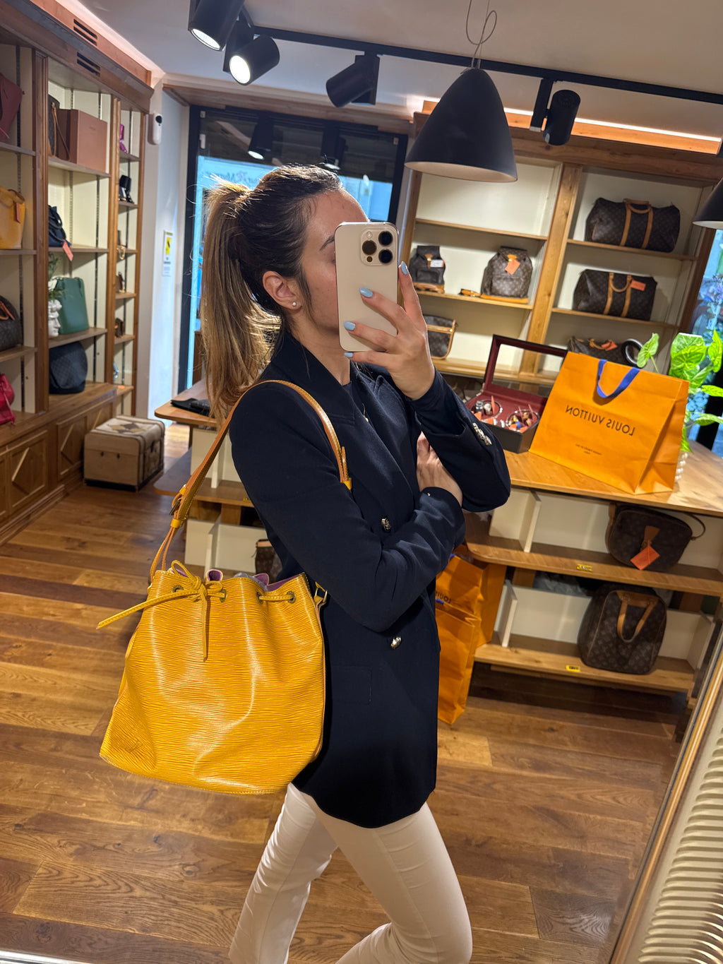 Louis Vuitton Epi Petit Noe Yellow
