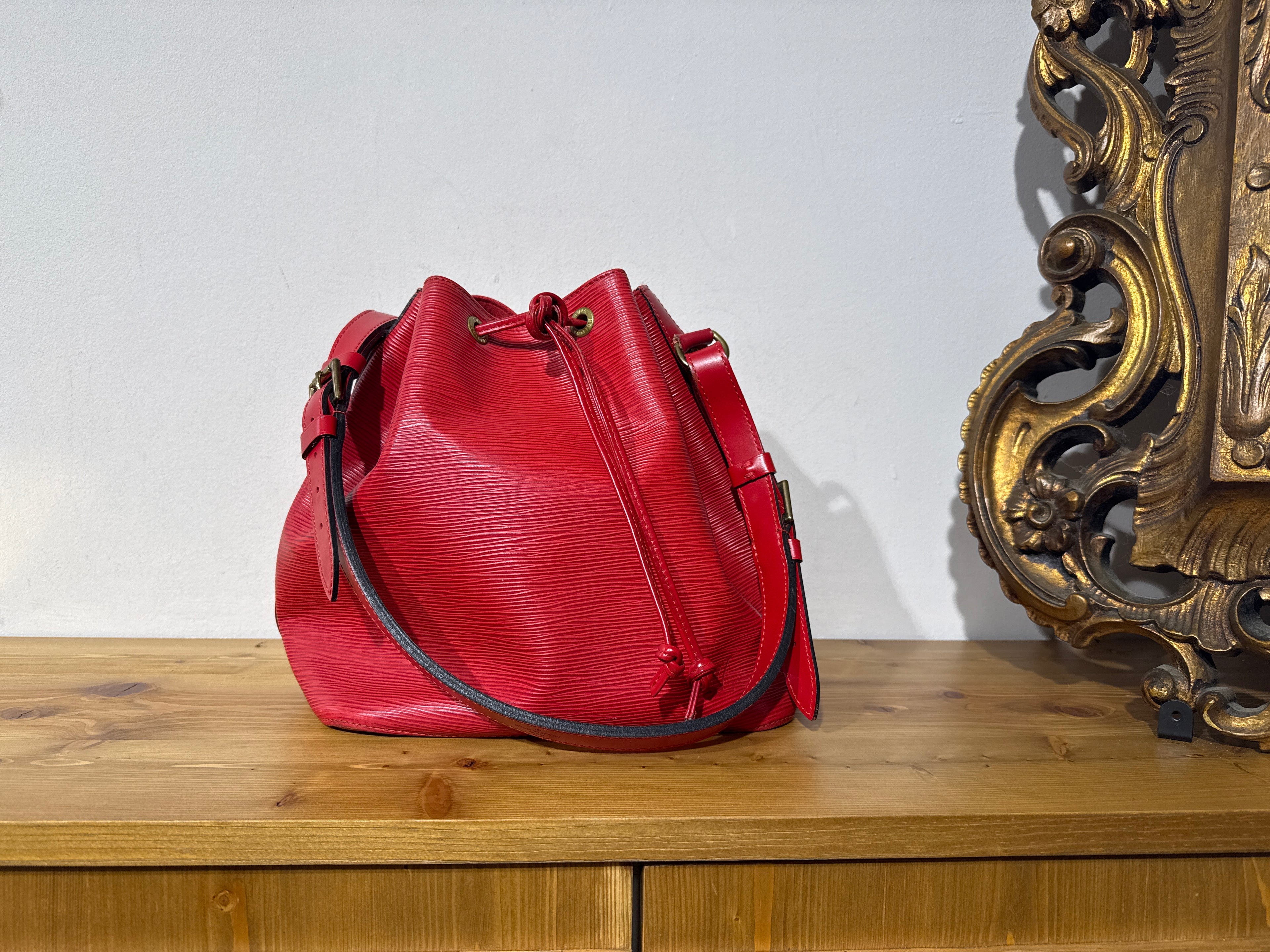 Louis Vuitton Epi Petit Noe red