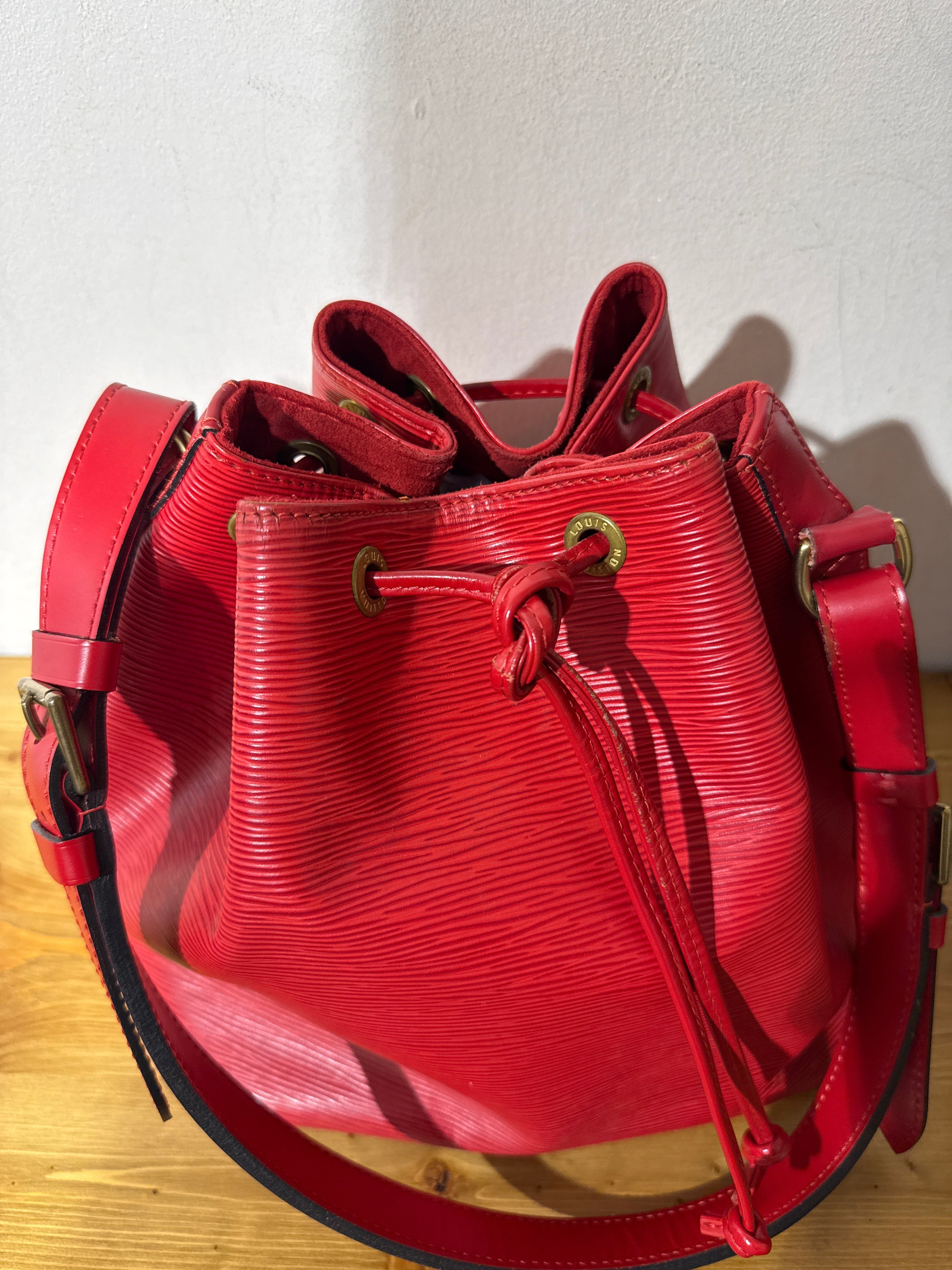 Louis Vuitton Epi Petit Noe red