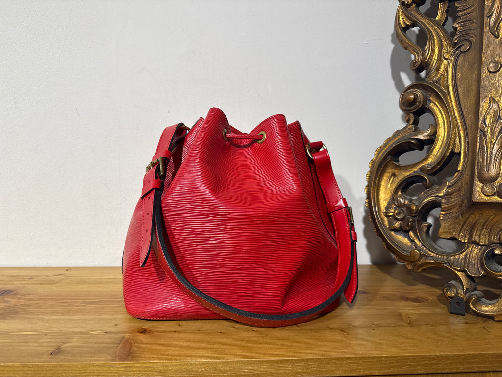 Louis Vuitton Epi Petit Noe red