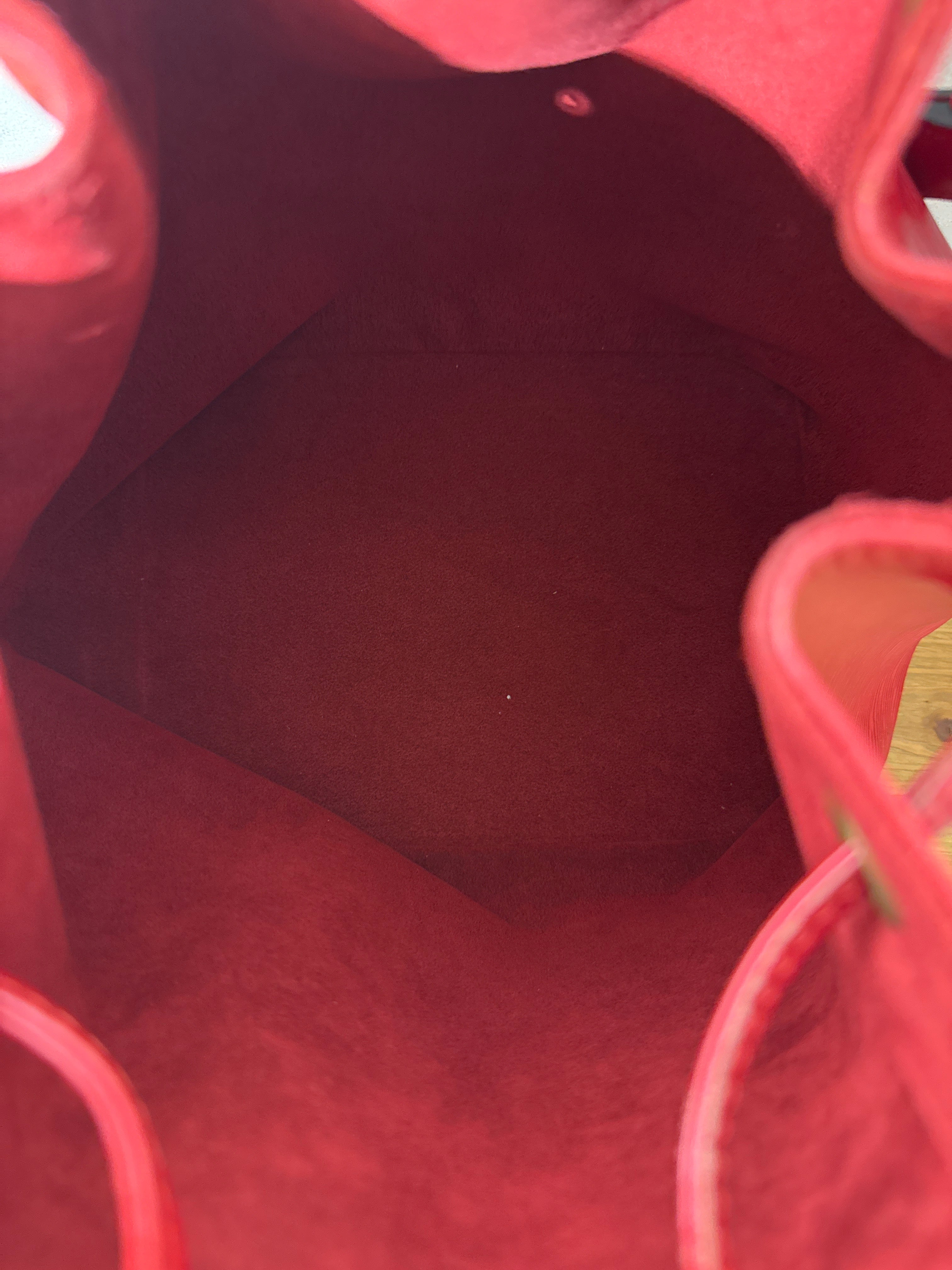 Louis Vuitton Epi Petit Noe red