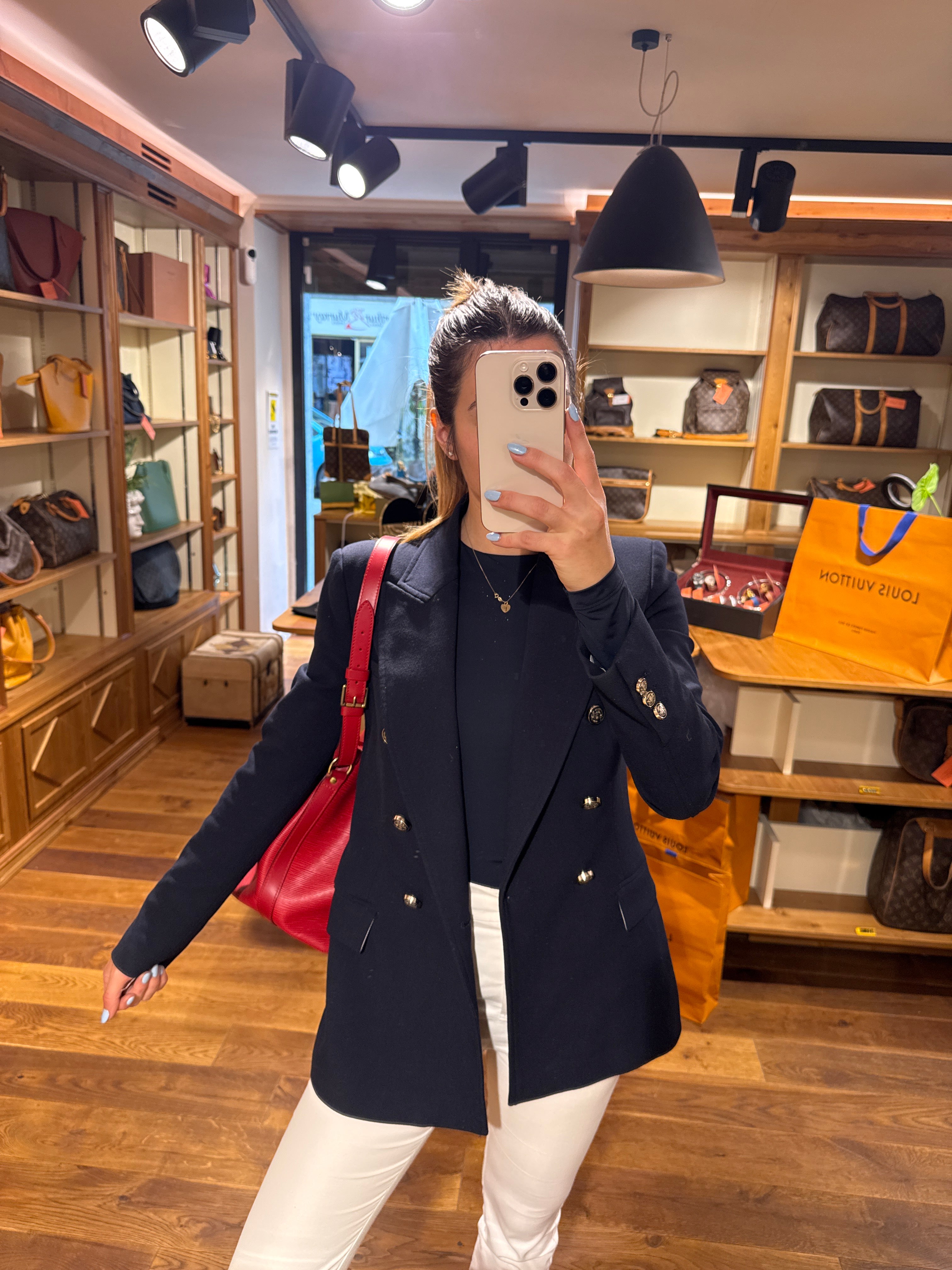 Louis Vuitton Epi Petit Noe red