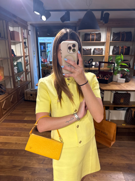 Louis Vuitton Pochette Epi Saint Jacques Yellow
