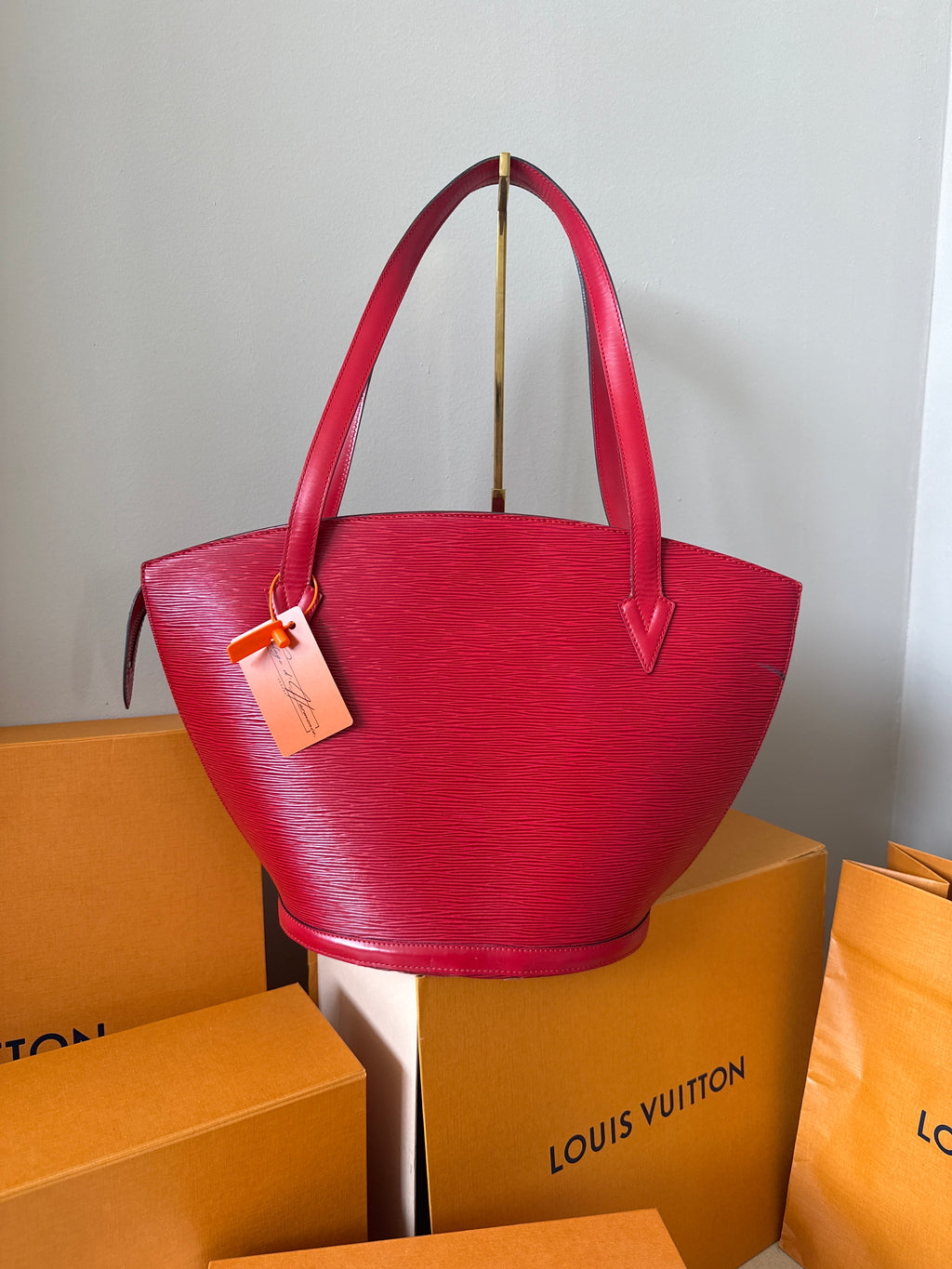 Louis Vuitton Epi Saint Jacques Red