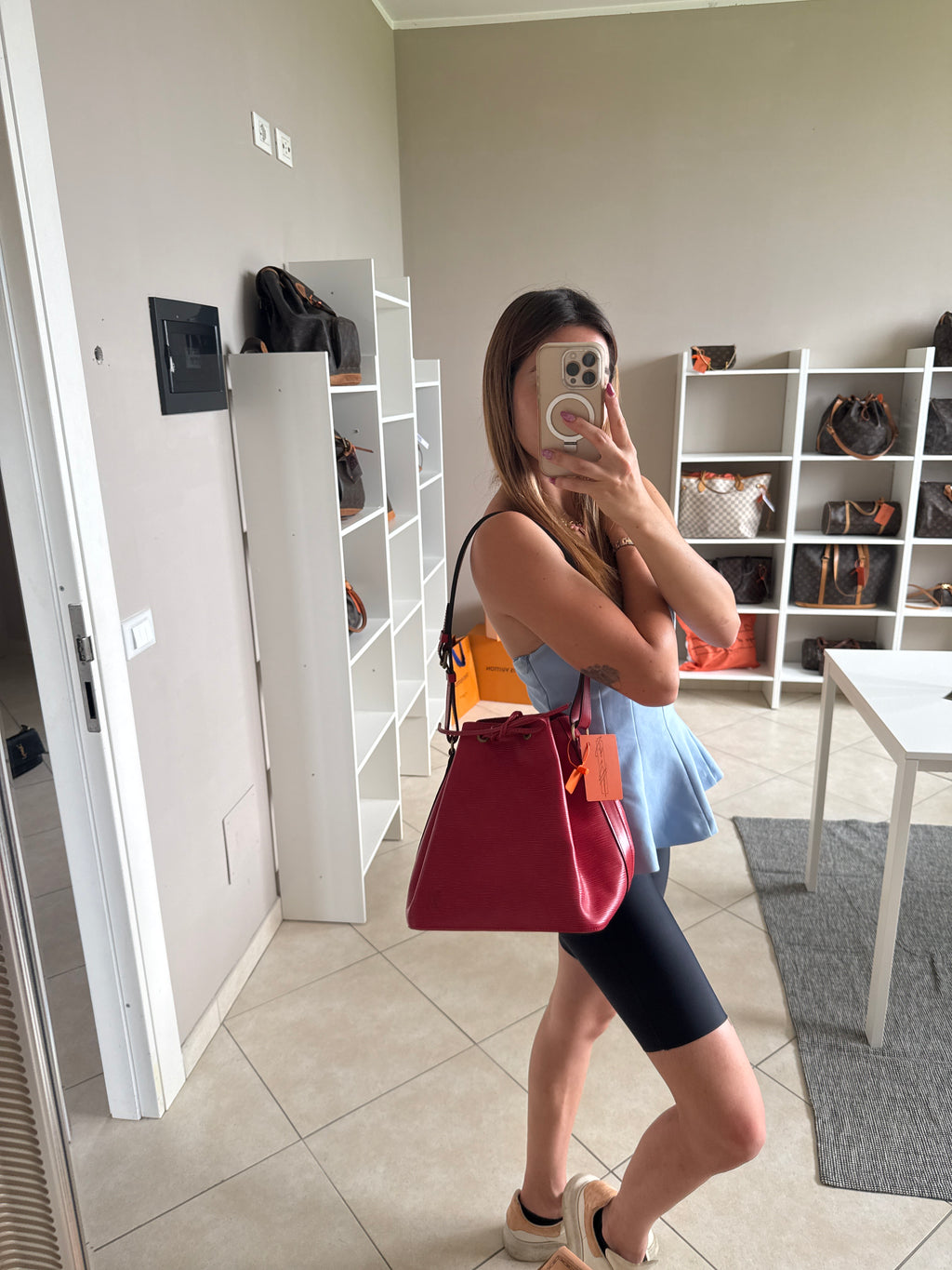 Louis Vuitton  Epi Petit Noè Red