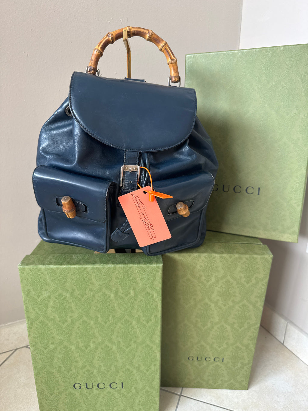 Gucci Backpack Bamboo