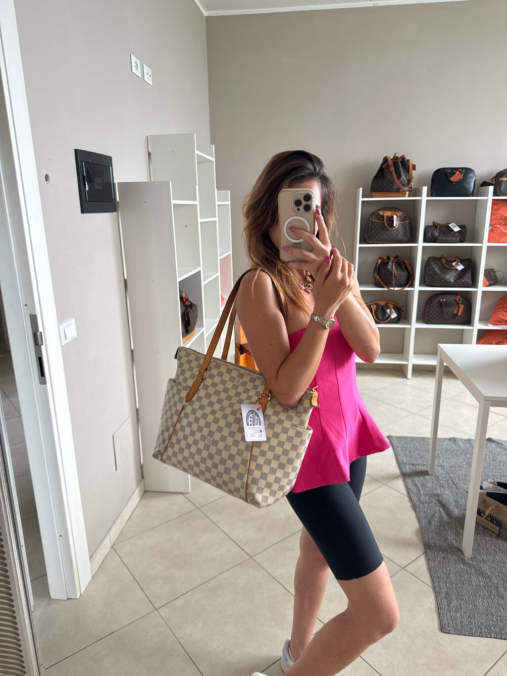 Louis Vuitton Totally MM Damier Azur