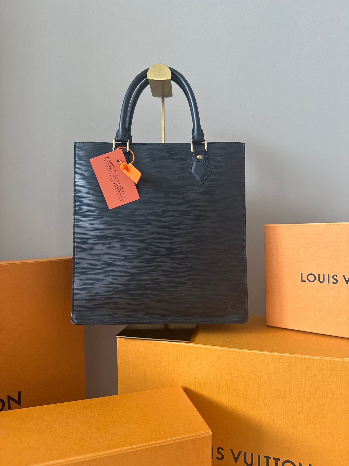 Louis Vuitton Sac Plat Epi Black